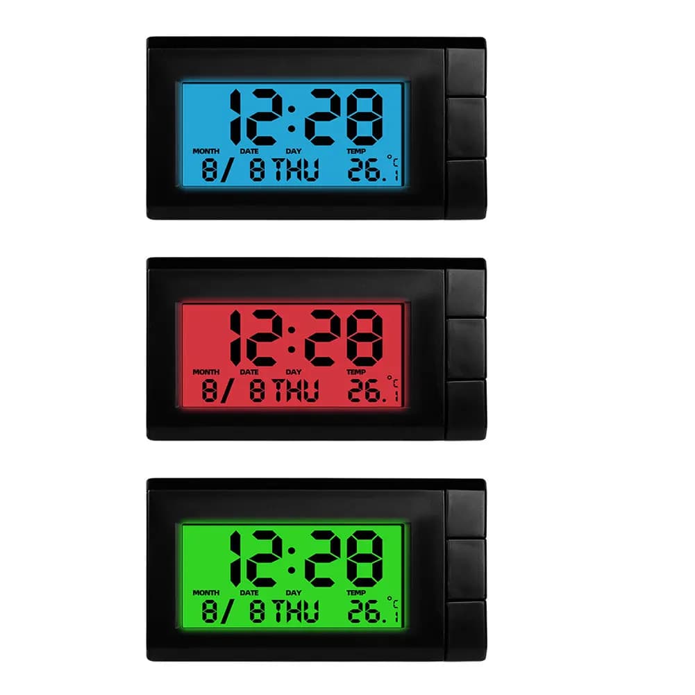 Orologio elettronico per Auto indicatore di temperatura elettronico luminoso 2 in 1 orologio intelligente automatico per accessori per Auto per parti di veicoli