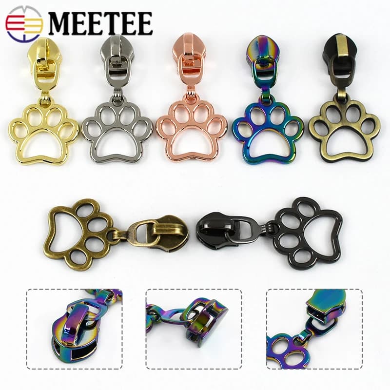 5 # Estrattore per cerniere 5-30 pezzi Cursori per cerniere in nylon Nastro Borsa Giacca Decorativa Zip Pull Head Kit di riparazione Accessori per cucire