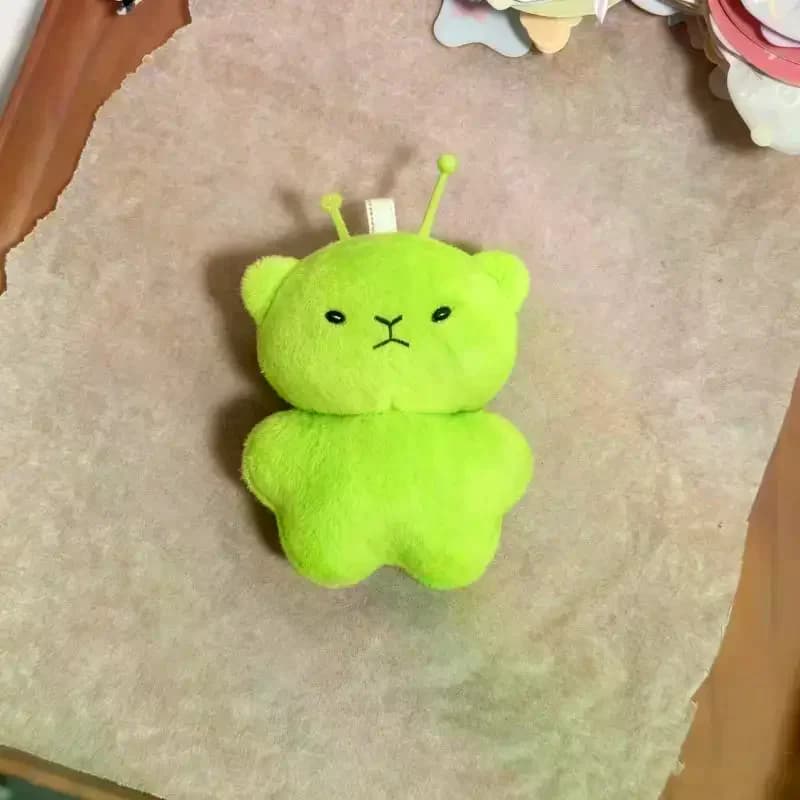 Gatto alieno peluche cartone animato peluche portachiavi accessori creativi brutto carino zaini ciondolo regalo per feste