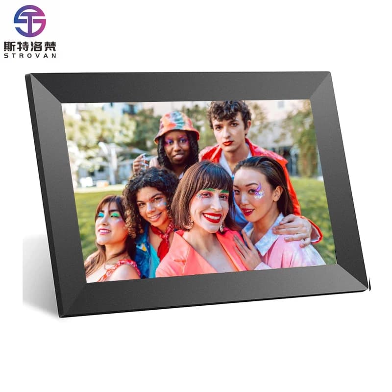 Cornice per foto digitale Wi-Fi con app per download video da 10 pollici con memoria da 16 GB