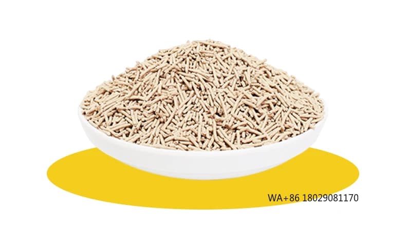 Lettiera per gatti Lettiera per gatti a base vegetale da 2,5 kg Fabbrica di lettiera per gatti Paglia di grano