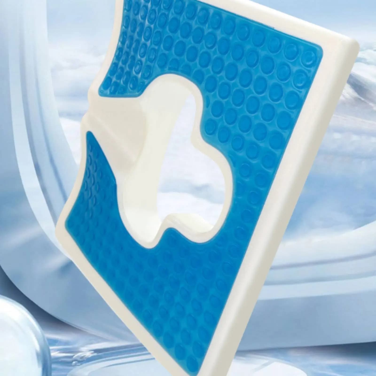 Cuscino in Schiuma Viscoelastica Traspirante Ergonomico per Coccige, Accessorio per Seduta a Recupero Lento per Studenti e Gamer
