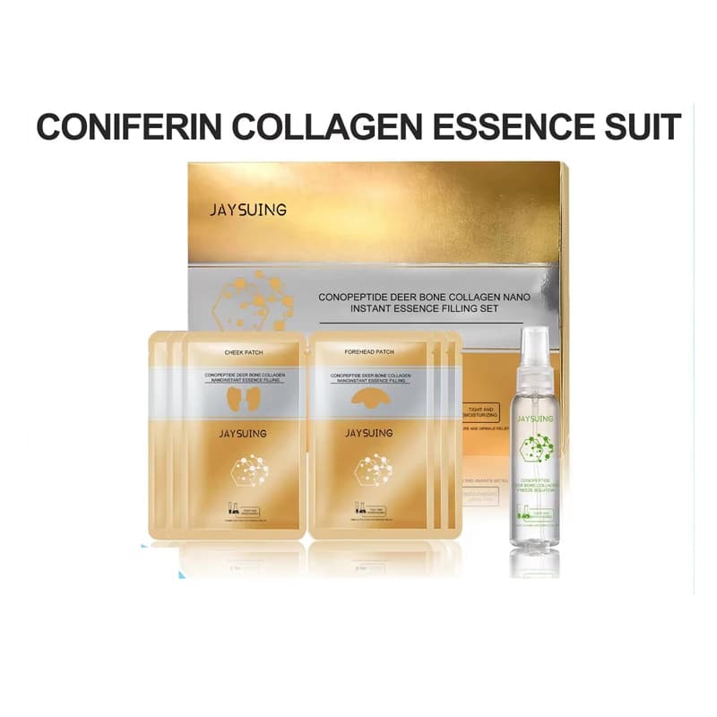 Polypeptide Collagen Wrinkle Remover Face Serum Patches Set Anti-Aging Lift Firming Fade Fine Lines Serum Moisturizing Skin Care