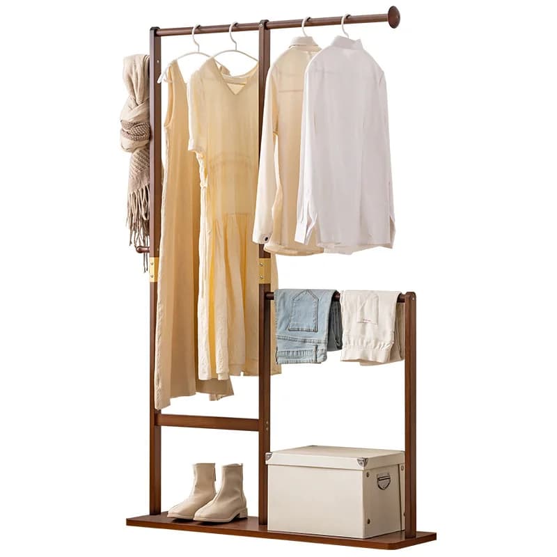 Floor racks in solid wood, floor hangers for the house to hang clothes