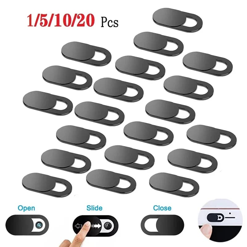 Copri Webcam Scorrevole per Laptop, Telefono, iPad, PC, Macbook, Tablet - Protezione Privacy per Lenti (20/10/5/1 pz)