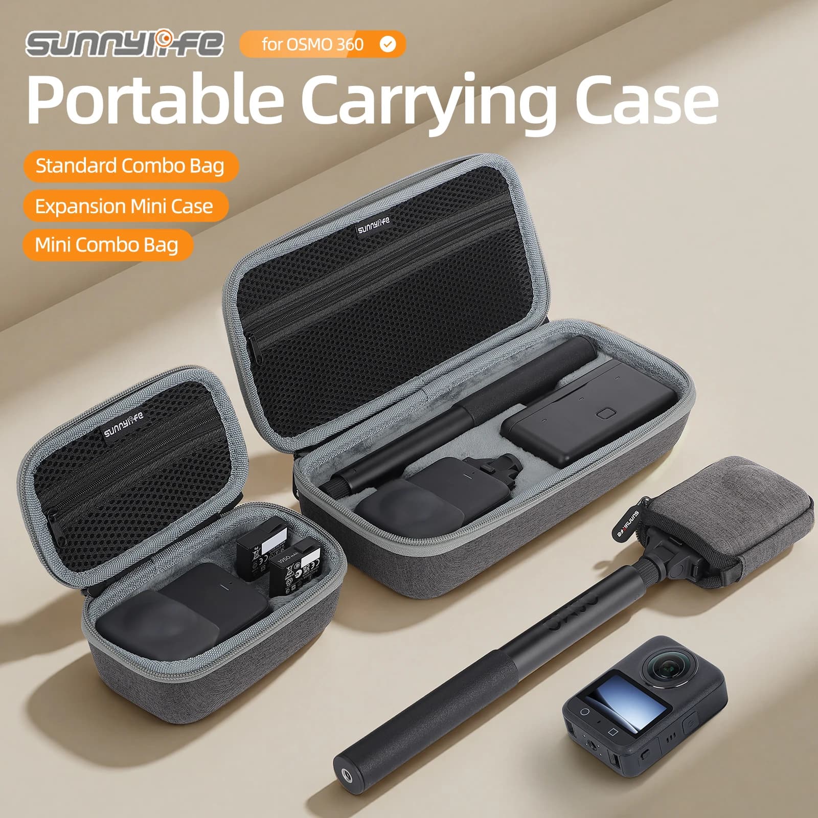Portable transport case for DJI Osmo 360 Adventure Combo Standard shockproof storage bag Protective bag Portable shock absorber
