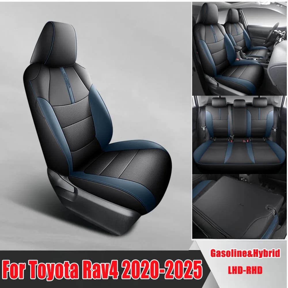 Seat Cover for Toyota Rav4 Hybrid 2025-2020, front seat cushion cover leather nappa interior decoration