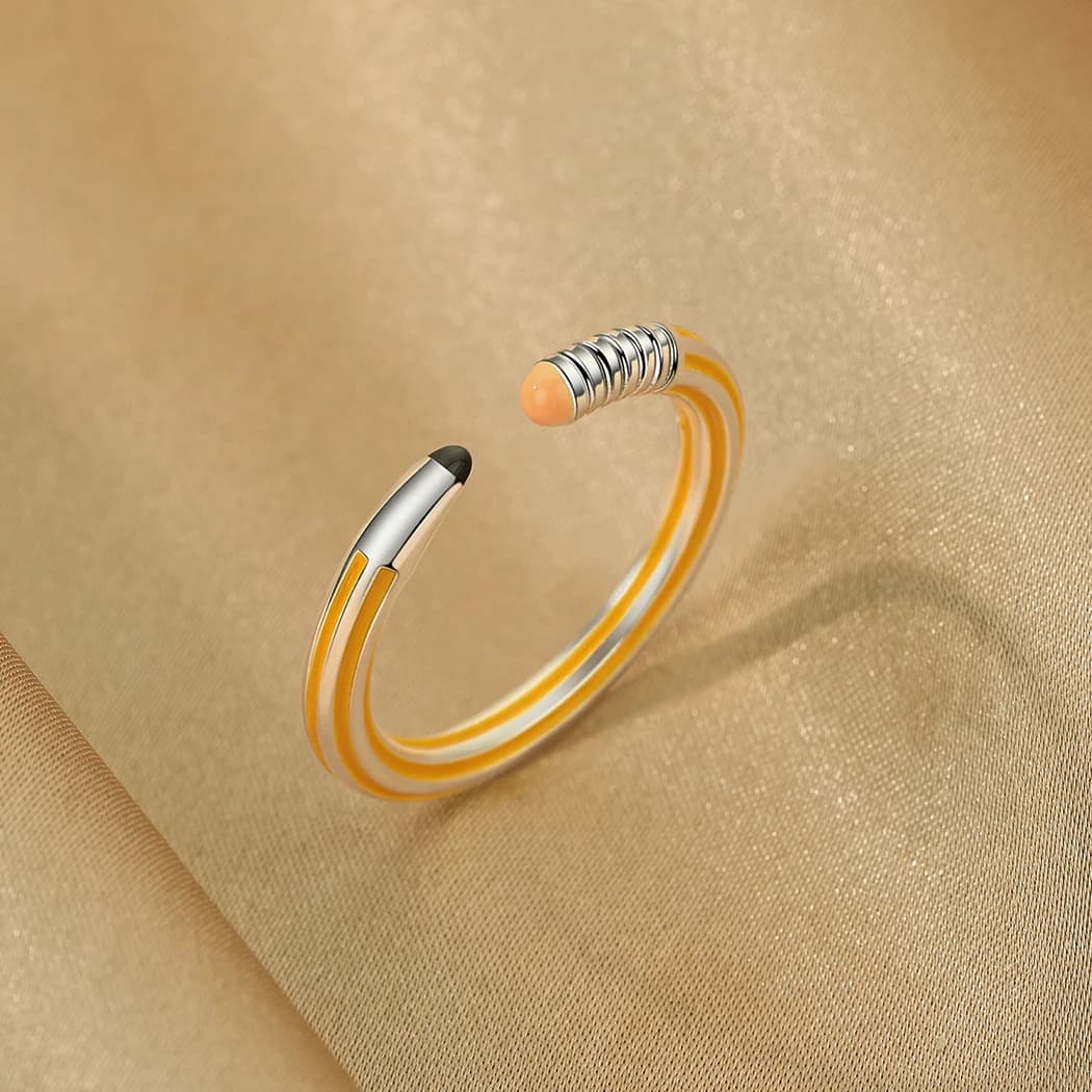 QIAMNI Fashion Classic Arrow Open Finger Rings per donna uomo Charm Hiphop Party Jewelry matrimonio coppia regali di compleanno