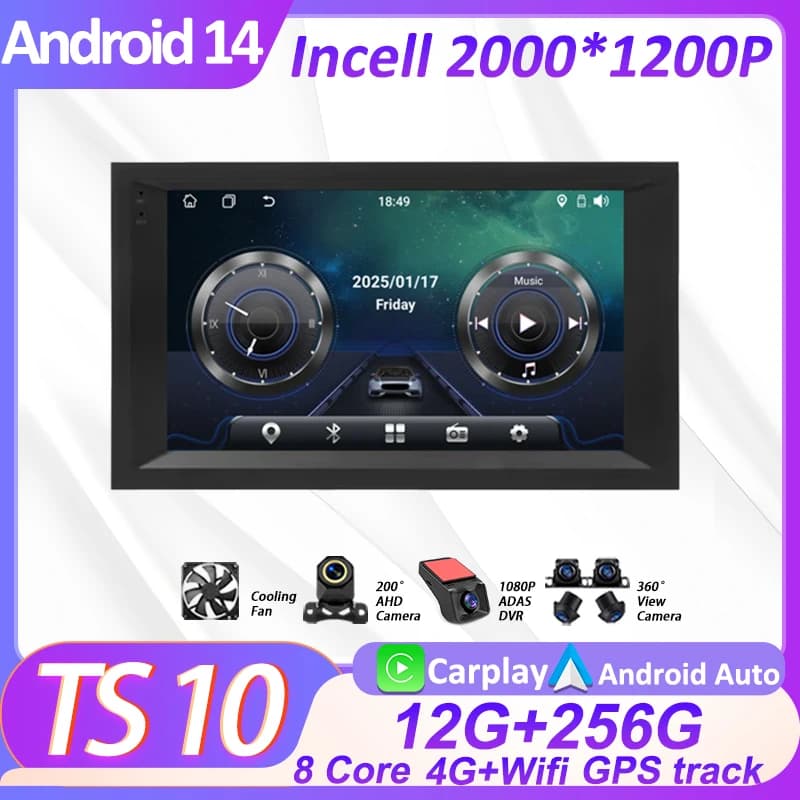 Autoradio For Mercedes-Benz Actros 2011 - 2023 Bluetooth Android 14 Touch Screen Intelligent System No 2din DVD Mirror Link DSP