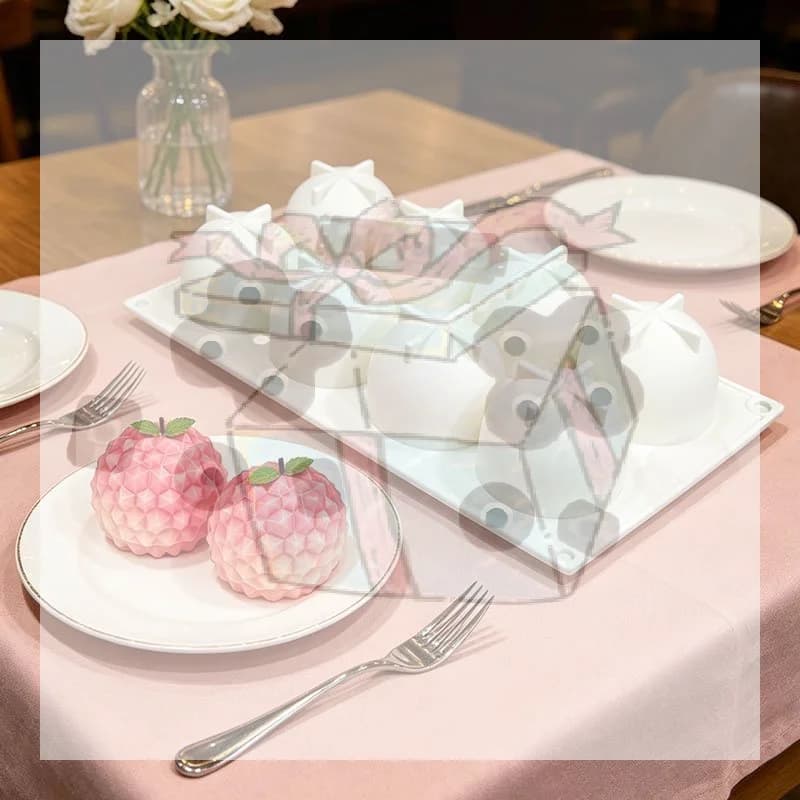 【CC】Litchi Shaped Mousse Cake Silicone Mold Chocolate Pudding Dessert French Pastry Baking Mold Creative DIY Candle Mold