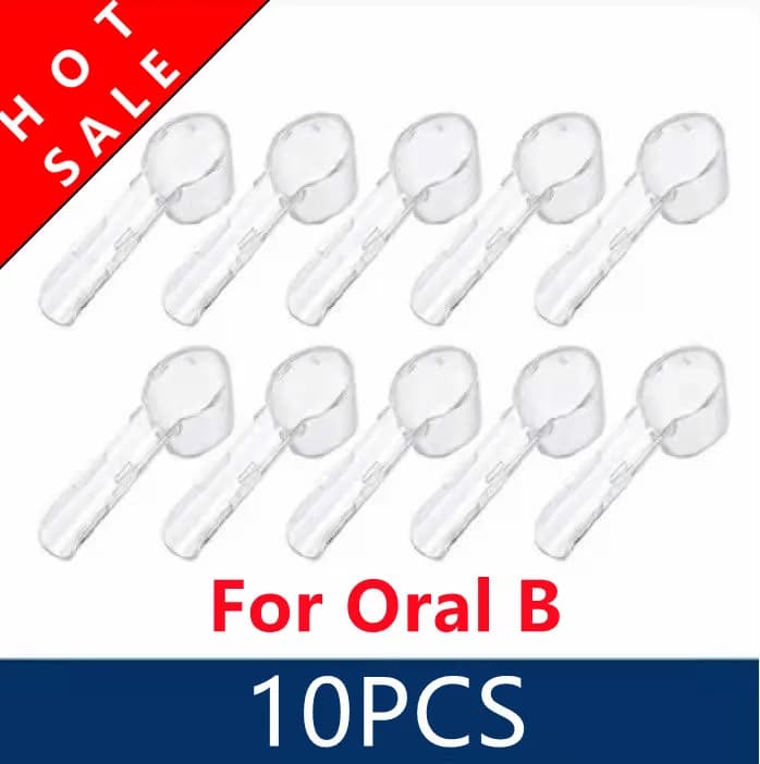 10 pcs For Oral B Heads Electric Toothbrush Protective Cover For Braun Heads Toothbrush Covers Travel Case Support Keep Clean