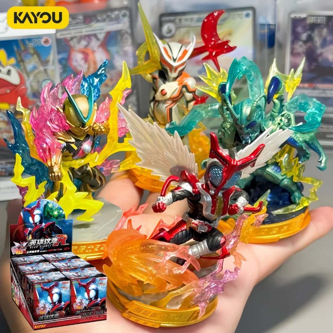 Kamen Rider Hero Emblem Series 2 Crystal Style Blind Box Figure Toy Hidden Clear Character Collectible Model For Adult Anime