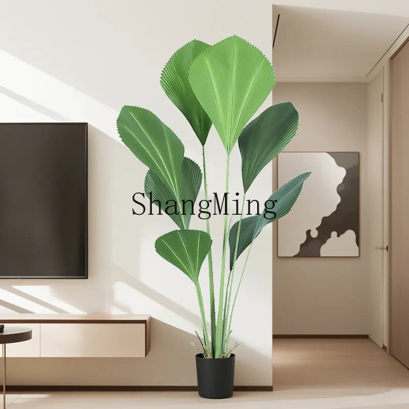 CL Artificial green plant Sumatran Interior living room floor Vase plant Hotel Mall Great decoration of bionic plants