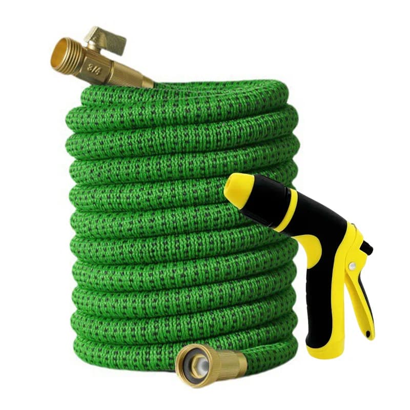 Garden Tube for Washing Machine 4 Optional Measures with Adjustable Ugello, Anti-Advancing, Anti-rust, Foldable