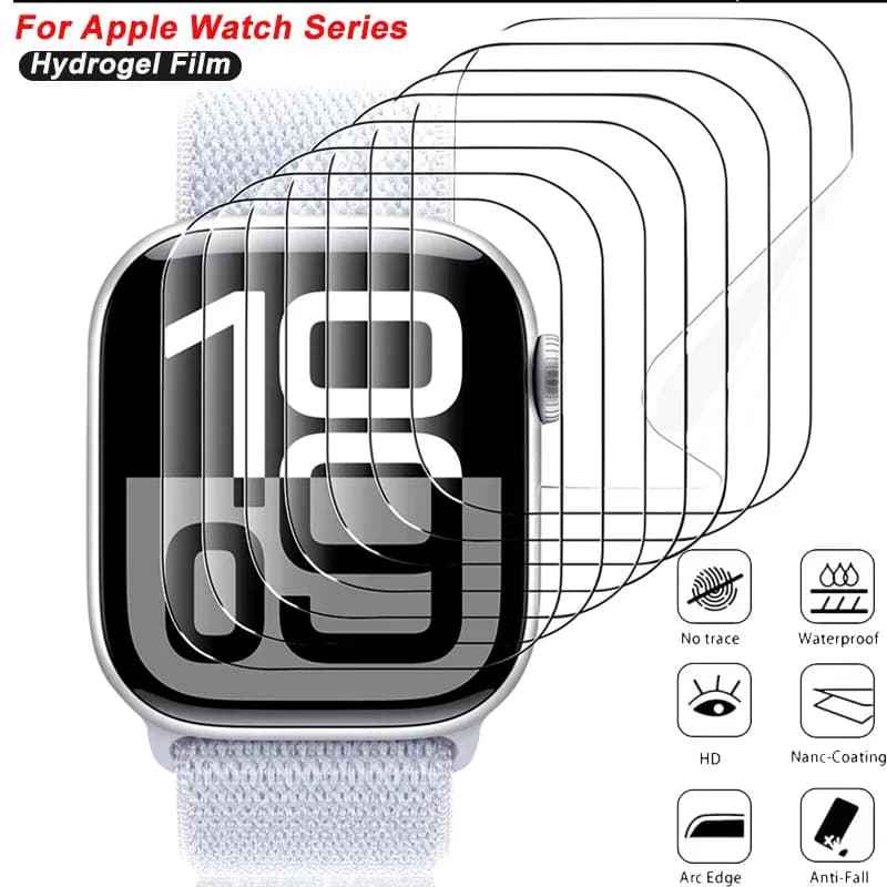 Protezione dello schermo per Apple Watch Serie 10 42mm 46mm Pellicola idrogel per IWatch Ultra 2 1 49mm 45mm 44mm Pellicola protettiva pulita