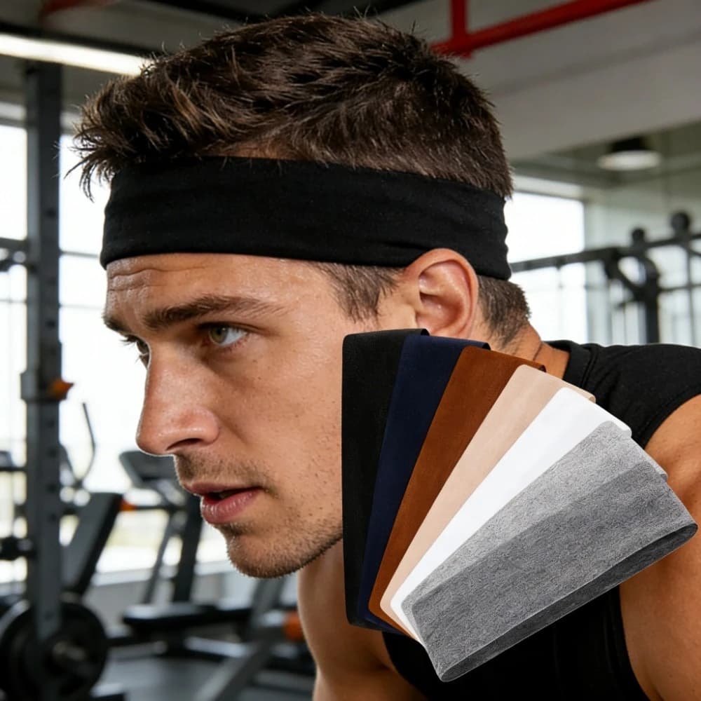 Fasce per Capelli Elastiche in Maglia Tinta Unita, Accessori Moda per Sport, Corsa, Fitness, Yoga e Trucco
