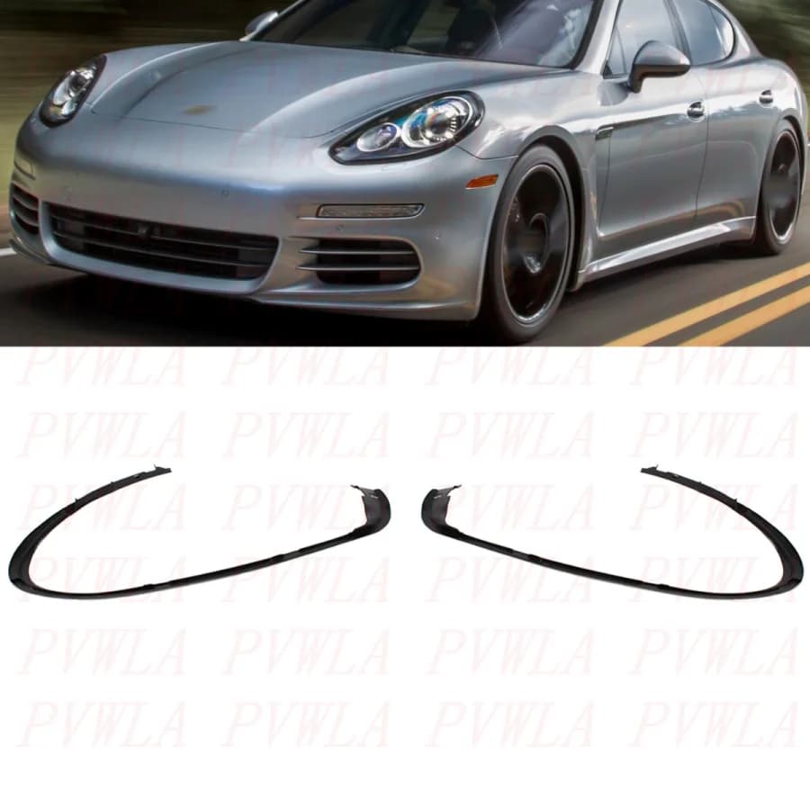 For Porsche Panamera 2014 2015 2016 Car Accessories Faro Anterior Rubber Gasket Decorative Strip Light Waterproof
