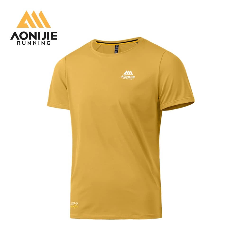 AONIJIE FM5231 Sport da uomo a maniche corte che sono leggeri, morbidi e aderenti, comodi, traspiranti e non soffocanti