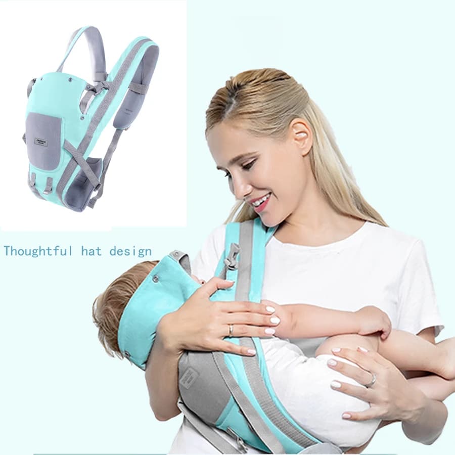 Marsupio ergonomico Borsa portatile da esterno Asciugamano per la schiena del bambino Comodo involucro per neonati per viaggiare, escursioni, campeggio