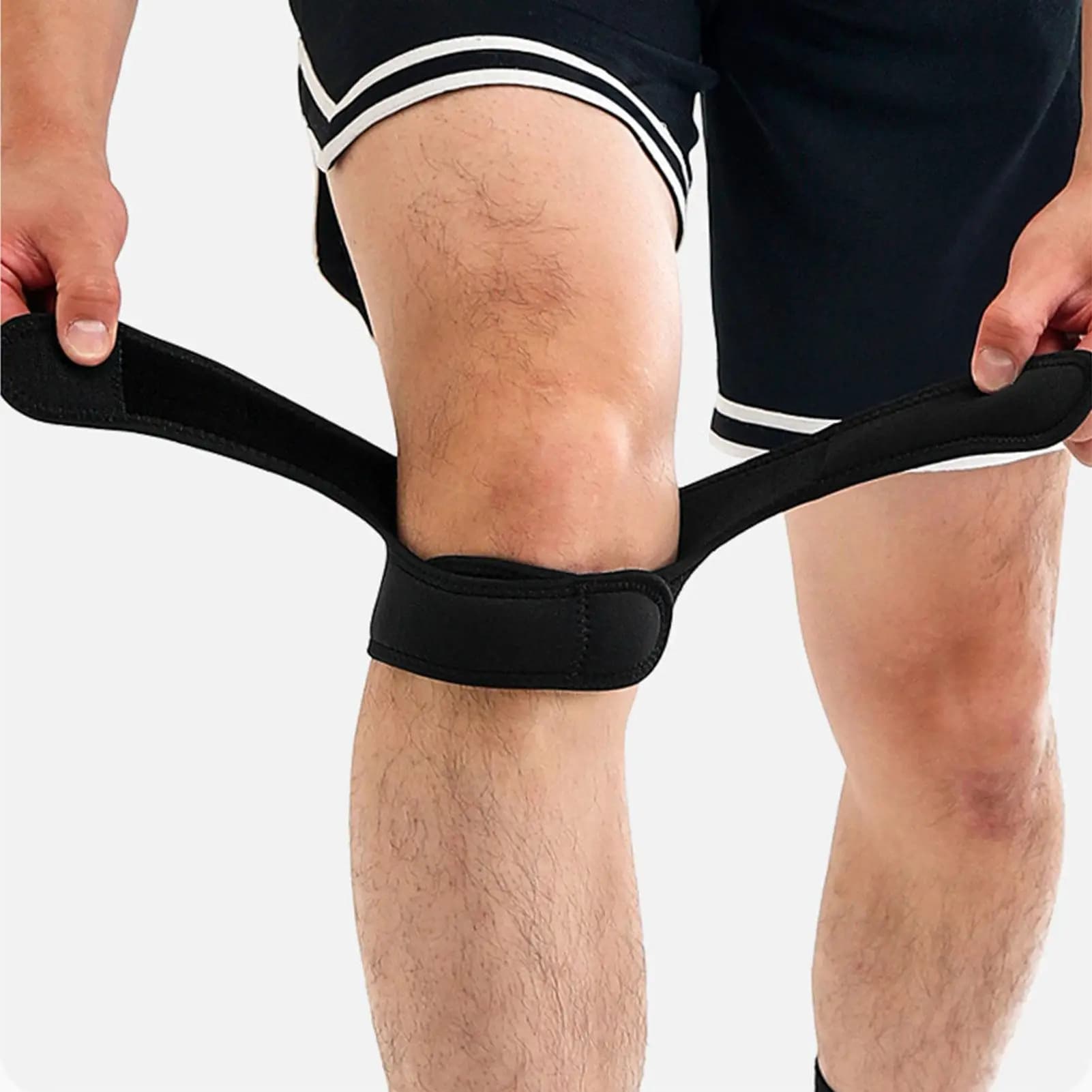 Tutore di compressione per ginocchiere Supporto di compressione Stabilizzatore protettivo da corsa Accessori per il recupero da infortuni per l'escursionismo