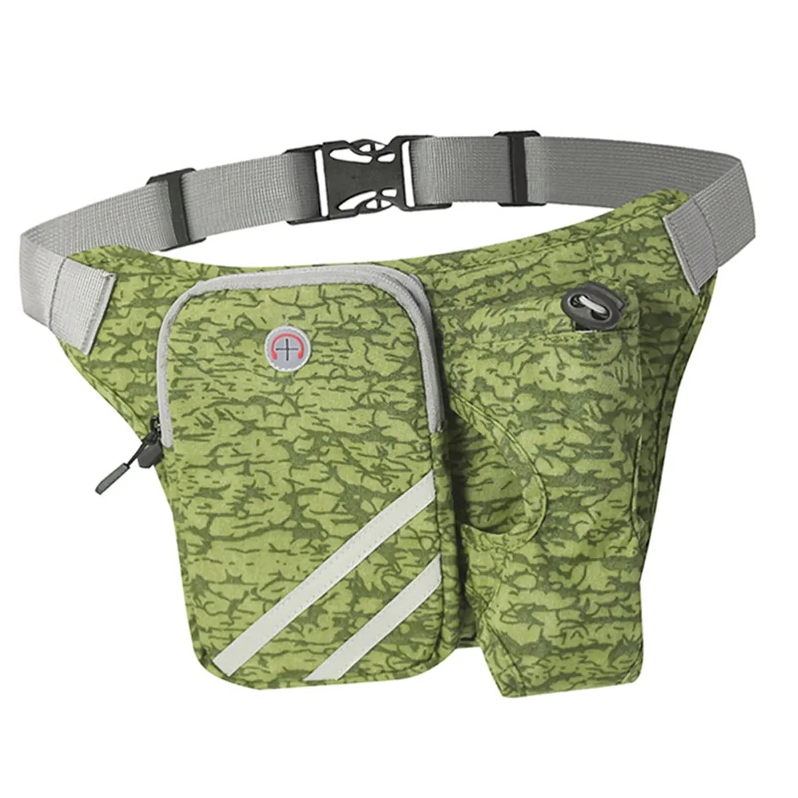 Running bag with bottle holder and headgear, Adjustable Running bag Waterproof Casual for Hiking