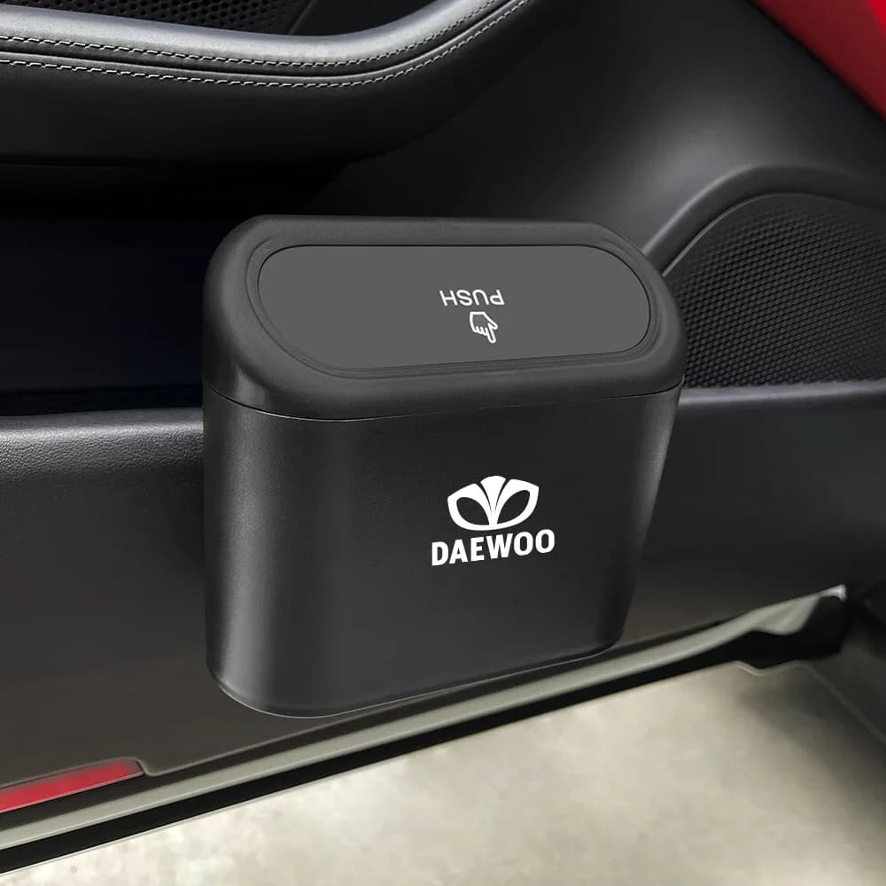Per Daewoo Matiz Nexia Lanos Kalos Gentra Nubira Espero ABS Plastica Auto Trash Bin Appeso Spazzatura Custodia per la polvere Pattumiera di Plastica