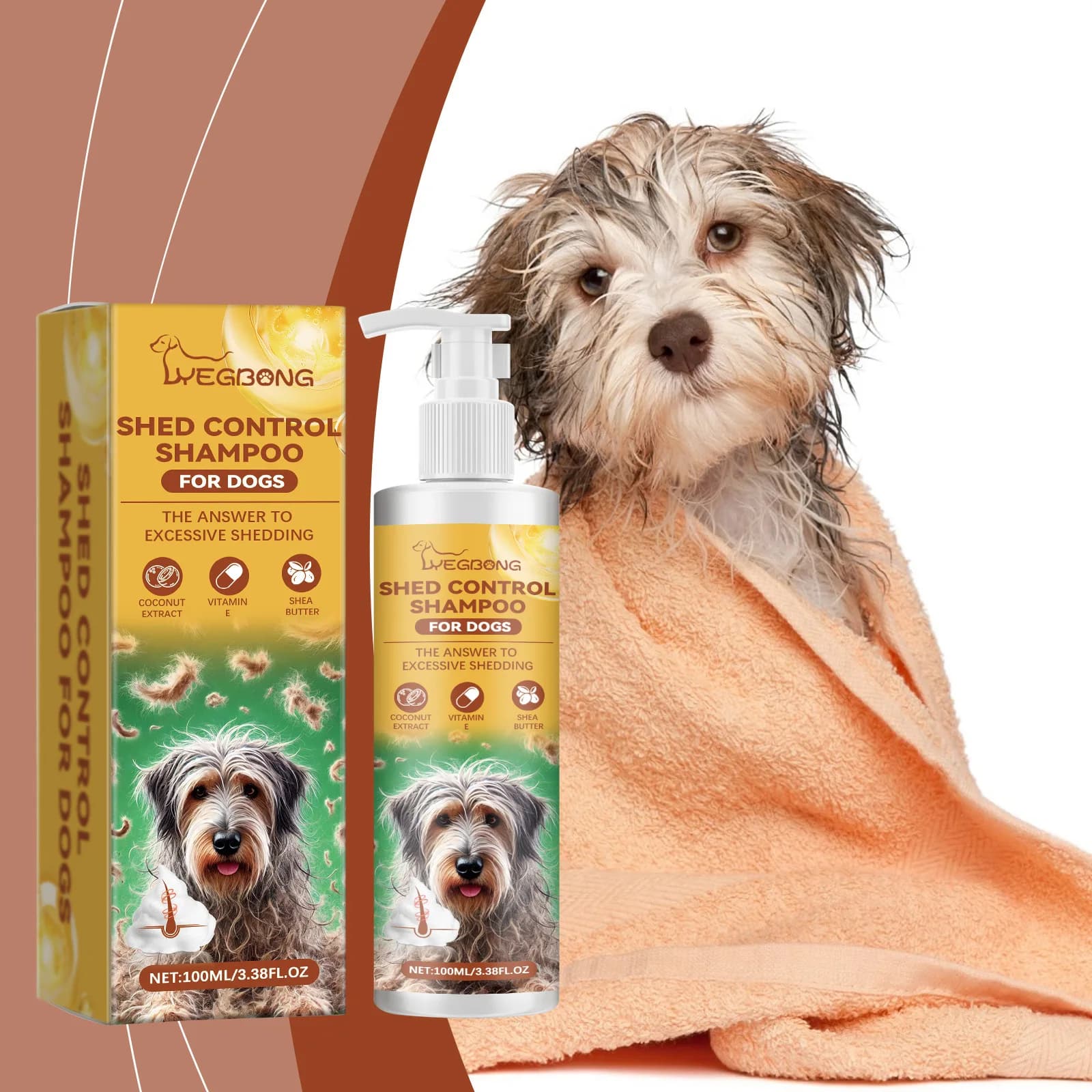 Vitamin Infused Dog Shampoo Mild Cleansing Moisturizing Smooth Hair Care Wash Nourishing Puppy Pet Grooming Bath Supplies