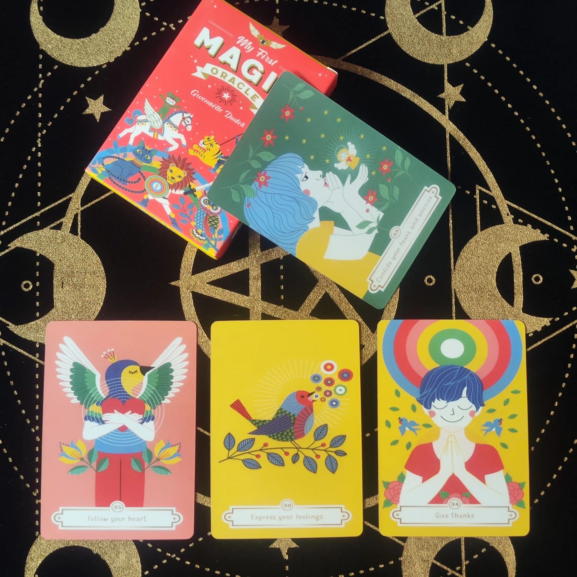 Carte Oracle Strumenti per divinazione per principianti Versione inglese Strumento per divinazione del destino Strega Il mio primo magico Oracle Fortune Telling 42 carte