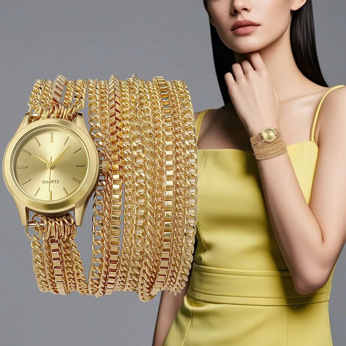 Women's Luxury Watch Alloy Strap Quartz Watches Women's Watch Amici Family Christmas Gift Valentine's Day