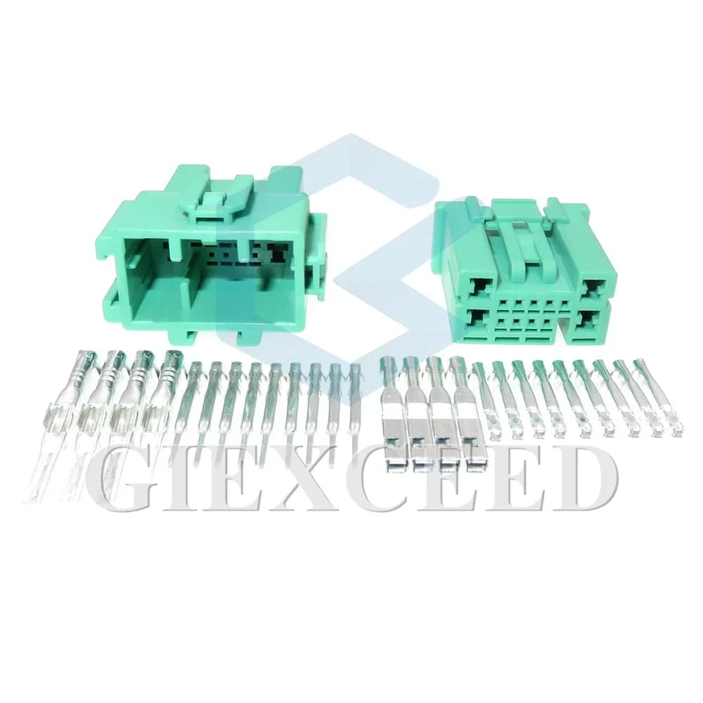 Set 13 Pin Serie 0.6 2.2 Connettore Elettrico Maschio-Femmina per Auto, Assemblaggio Cavo AC, Presa Composita Non Sigillata 6098-5180 6098-5181
