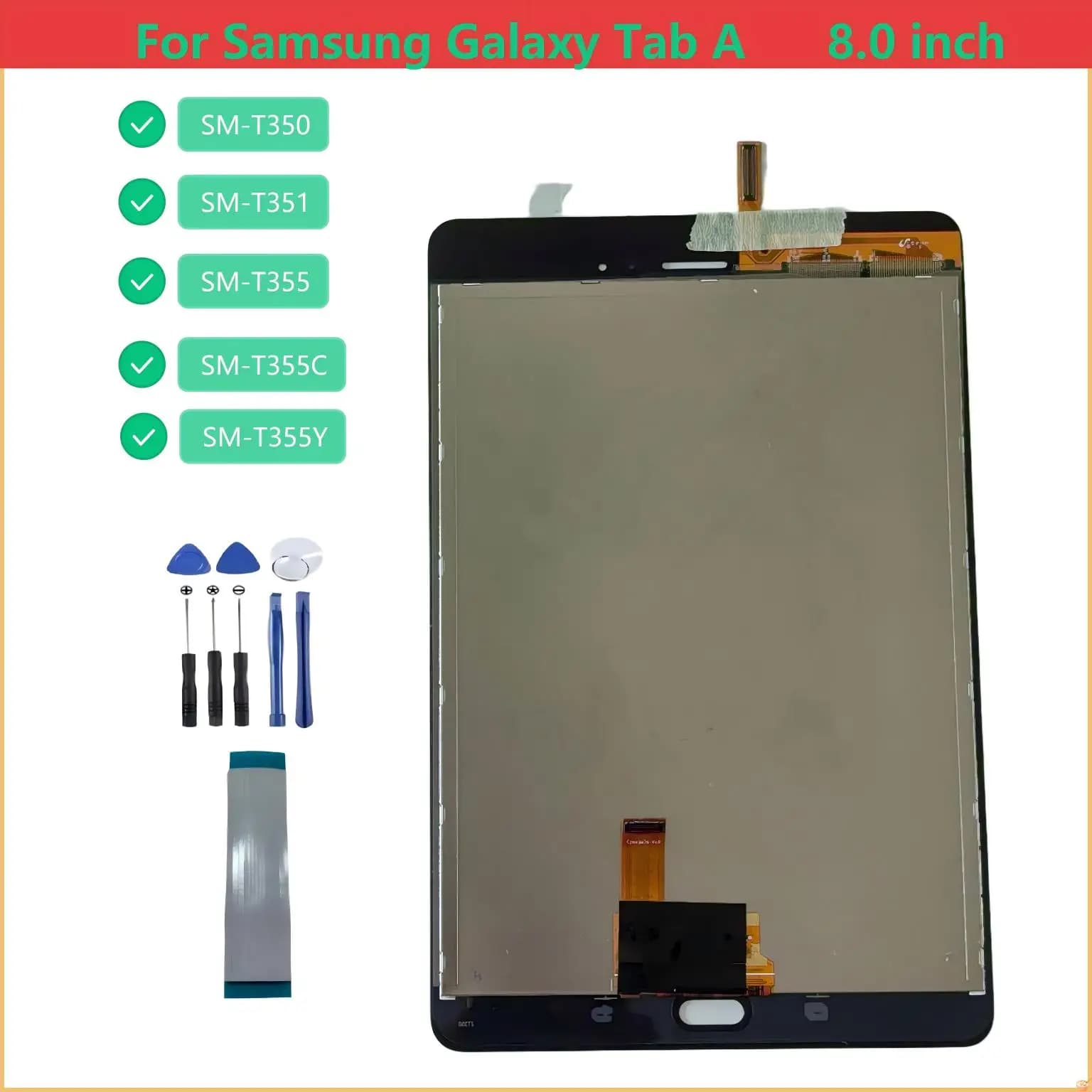 Display LCD e Digitalizzatore Touch Screen per Samsung Galaxy Tab A 8.0 T350 T355Y SM-T350 SM-T351 SM-T355 SM-T355C