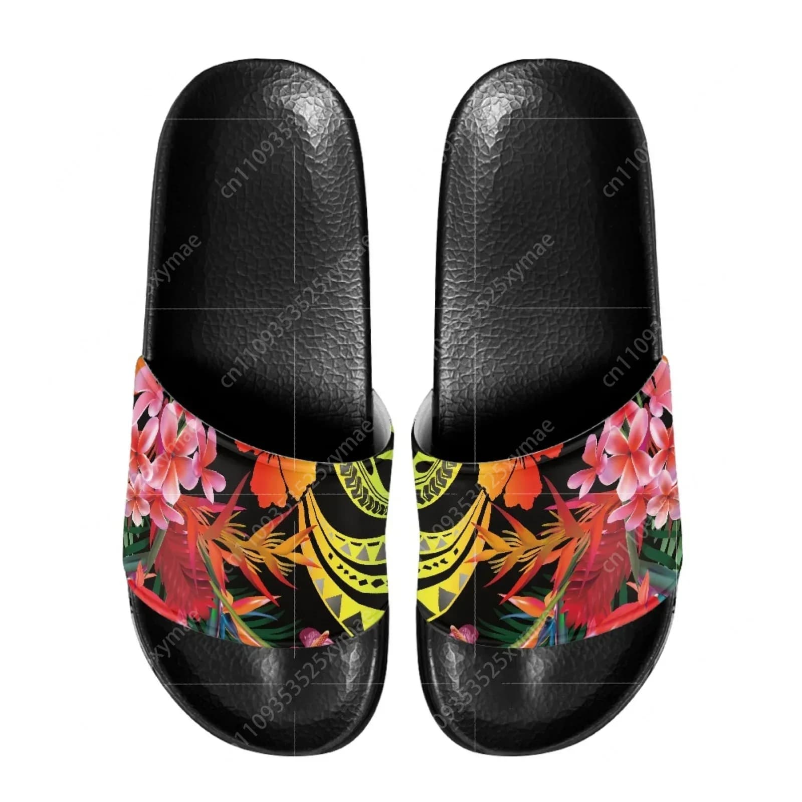 Polynesian Tribal Pohnpei Totem Tattoo Prints Summer Women Men Slippers EVA Slides Beach Sandals Casual Shoes Flip-flops Holiday