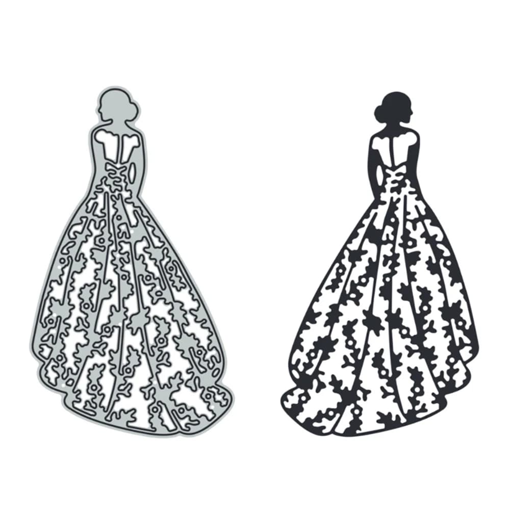 Metal Cutting Dies Tree Cat Wedding Bride Dress Ballet Dancer Metal Die Cuts for Scrapbooking Wedding Invitation Card Making DIY