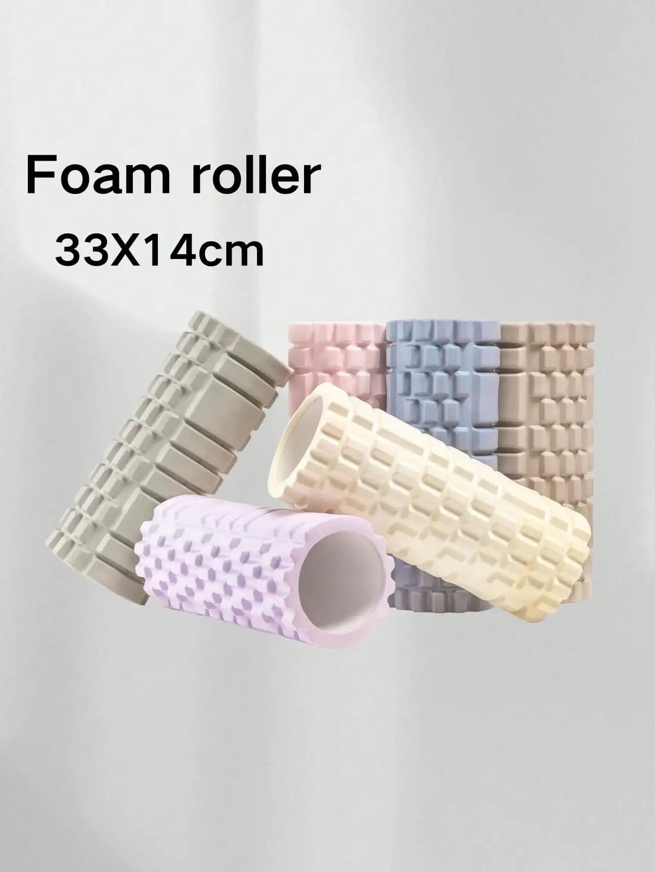Rullion eva column yoga quarry roller for muscle relaxation yoga fitness products for pilates