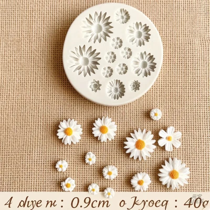 1PC Silicone Flower Mould for Polymer Clay DIY Earring Pendants Jewelry Making Bouquet Craft Casting Mold
