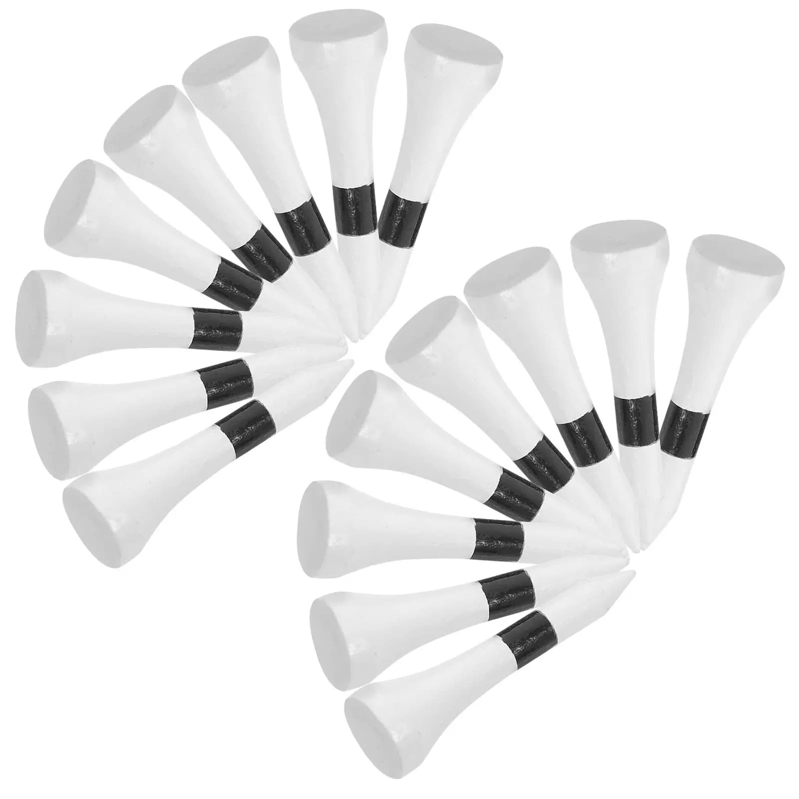 50 Pezzi Tee da Golf in Legno Duro da 38mm, Confezione Convenienza Leggera, Riduce il Frizione, Accessori da Golf per Precisione e Pratica con il Mazzeo
