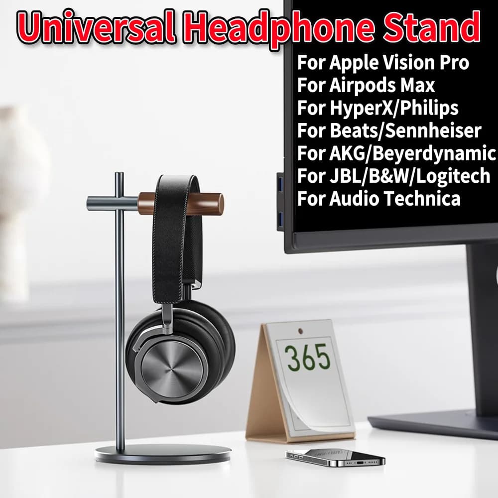 Aluminium Headphone Stand Headset Holder VR Glasses Desktop Organizer Display Earphone Hanger Bracket for Apple Vision Pro