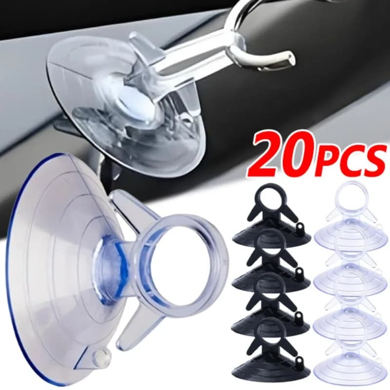 Ventose per parabrezza in vetro per auto, piccole ventose in PVC, ganci per ventose per finestrino dell'auto, 45 mm, per visiera automobilistica