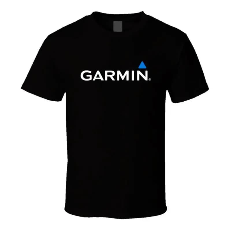 Maglietta dell'azienda tecnologica con logo Garmin