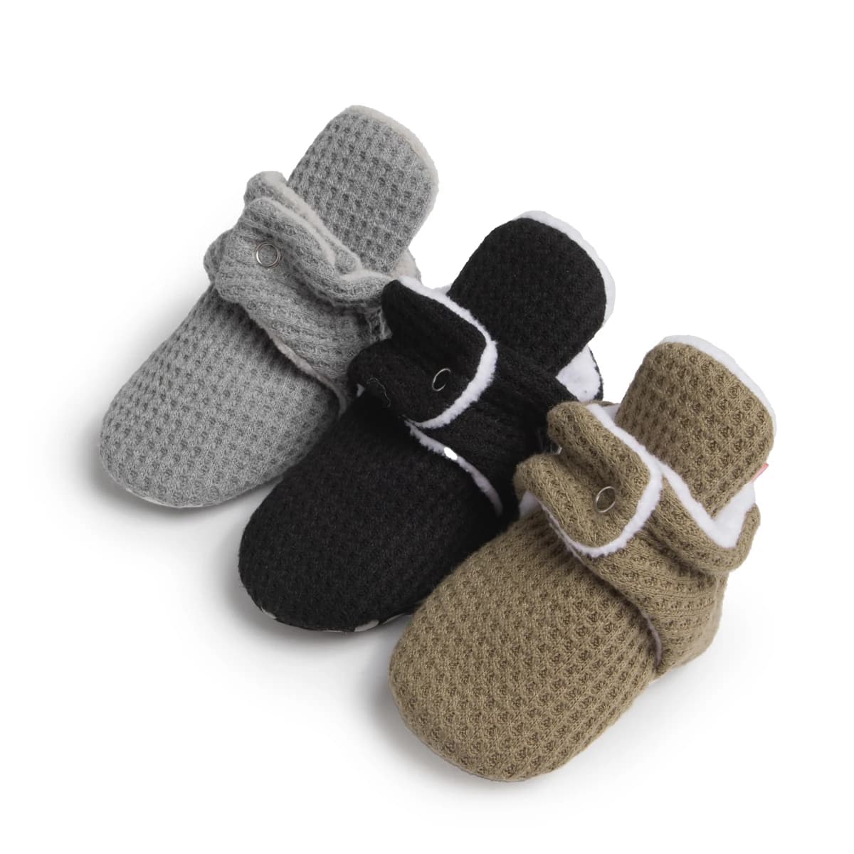 KIDSUN neonato caldo calzino scarpe bambino ragazzi ragazze cotone stivaletti invernali antiscivolo suola morbida pantofole calzini culla scarpe neve Bootie