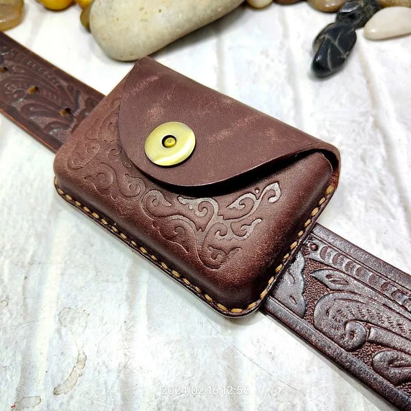 Blongk marsupio fatto a mano ID porta carte di credito custodia per borsa in vera pelle marsupio uomo donna DFD-K