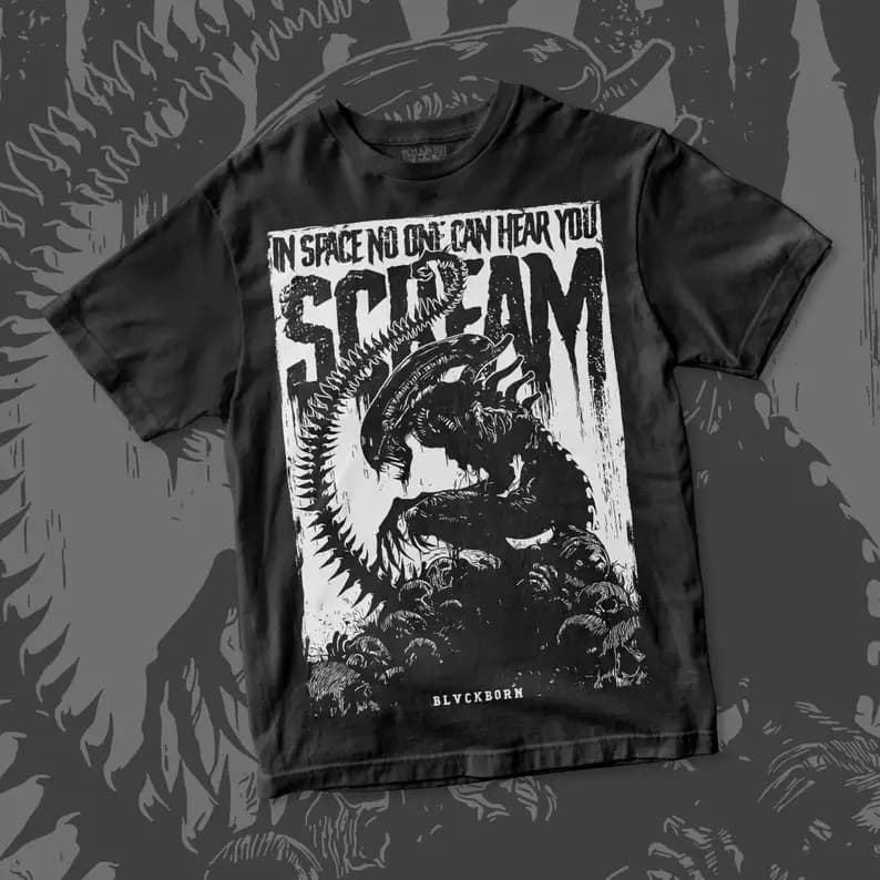 No One Can Hear You Scream Camicia in cotone