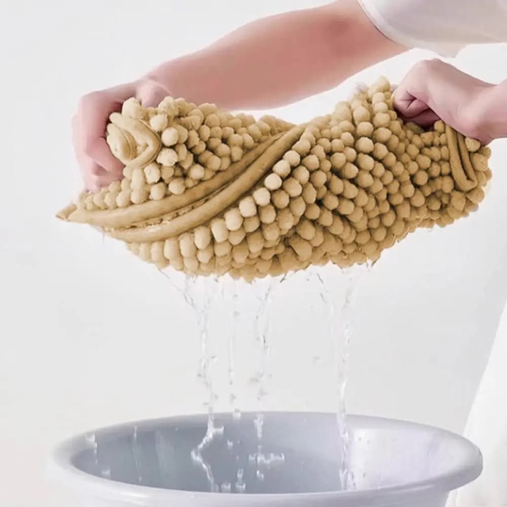 Feet Mat Absorbent Chenille Bathroom Mat Non-slip Washable Bath Rug Rectangular Thickened Doormat Living Room
