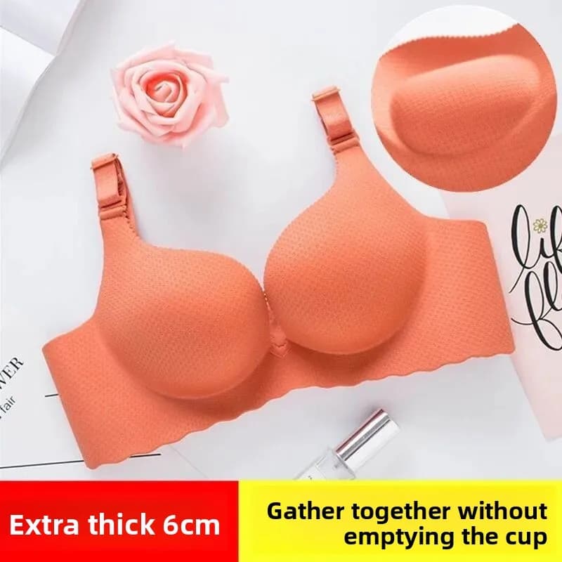 Reggiseno da donna push-up estremo 8 cm imbottito senza ferretto a doppia coppa, regolabile, scollo profondo a V per seno piccolo, forma naturale, bestseller