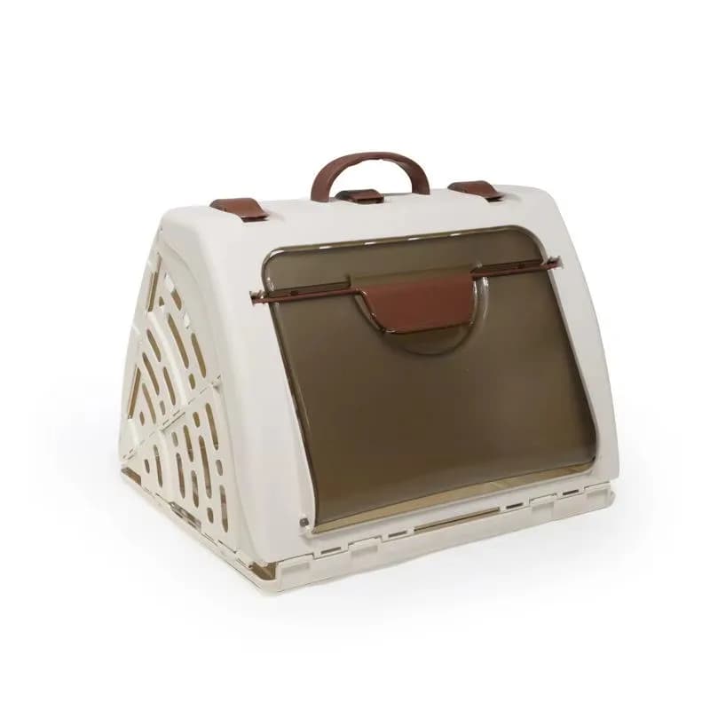 cat cage BunnyHi HKX003 Best Quality Folding Cat Airbox Pet Carrier Airline Approved Plastic Dog Travel Cage