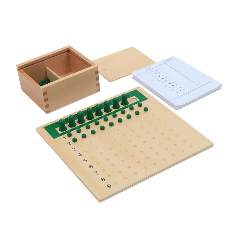 Montessori Divisione Bead Board con tavoli di carta CASA Materiali matematici Gioco educativo Giocattoli per l'apprendimento della matematica Sussidi didattici