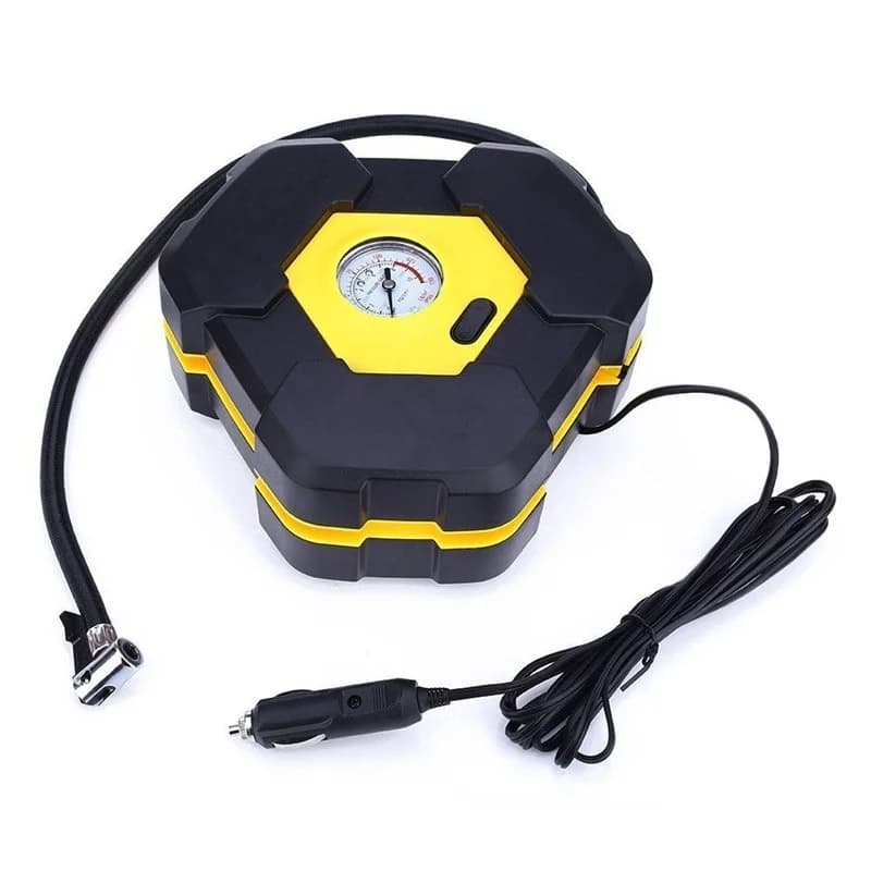 Pompa di gonfiaggio per pneumatici con compressore d'aria elettrico per Auto portatile 12V con cavo di alimentazione esteso lungo 3m con spina accendisigari