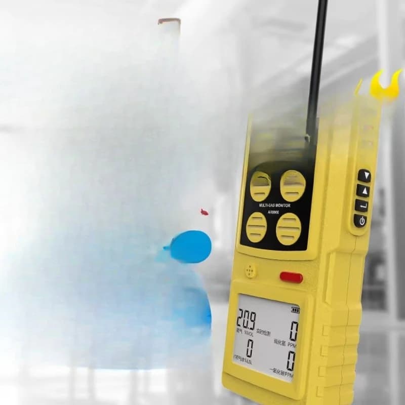 Rilevatore di gas quattro in uno, per idrogeno solforato e monossido di carbonio