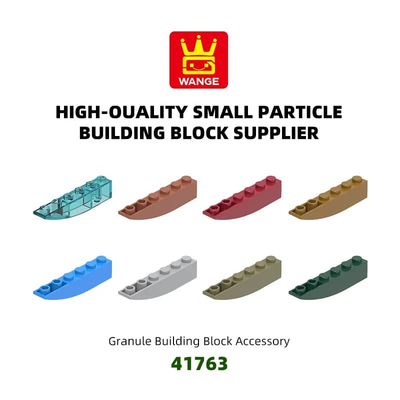 WANGE 48Pcs/Lot 41763 Arc Length 6 Holes Building Blocks Moc Color Accessories Compatible With Brick DIY Spare Parts Toy Gift