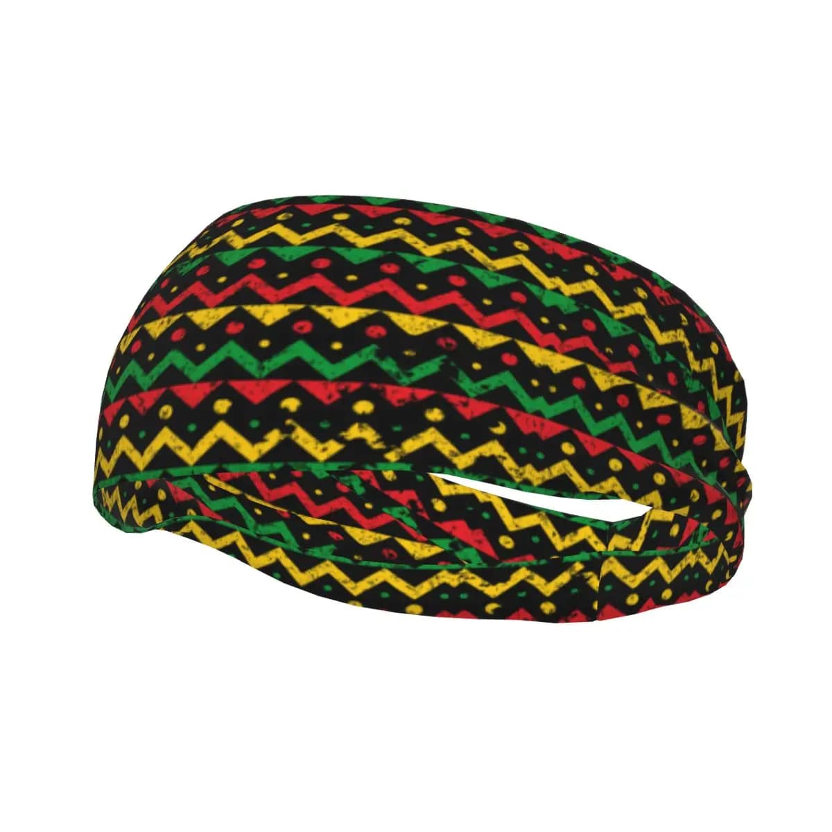 Fascia sportiva Zigzag Reggae Sfondo Corsa Fitness Fascia assorbente Ciclismo Jog Benda per capelli
